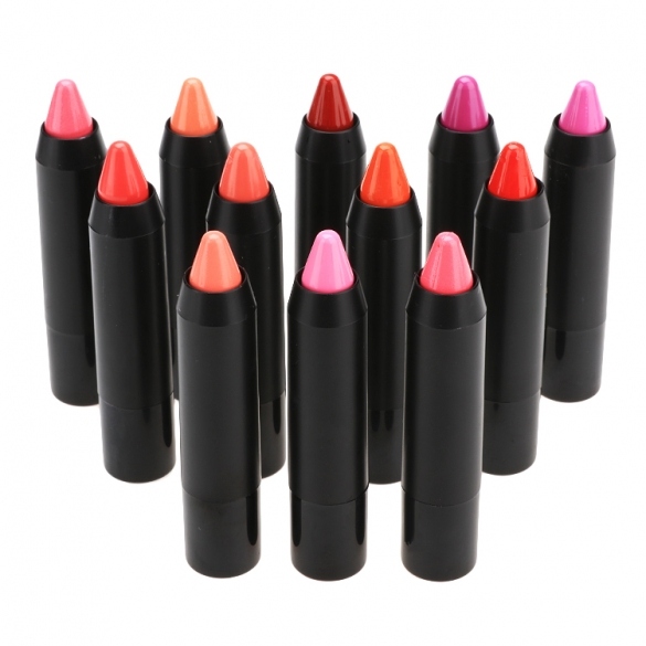 Candy Color Lipstick Pencil Lip Gloss Lipsticks 12 Optional Colors