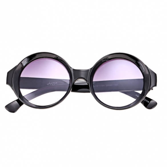 Vintage Style Unisex Round Goggles Sunglasses Glasses Eyewear Plastic Frame