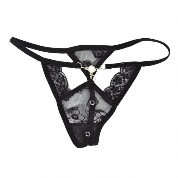 Women's black Lace Thongs G-string V-string Panties Knickers