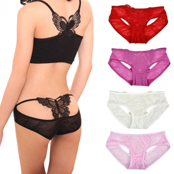 Women's Panties Briefs The Butterfly Pattern Lingerie Underwear