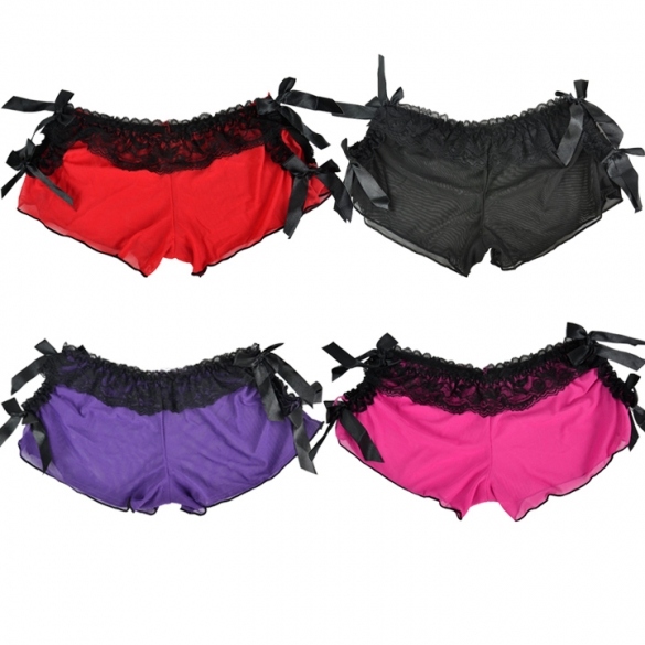Women's Sexy Panties Boxers Net Yarn Lingerie Underwear