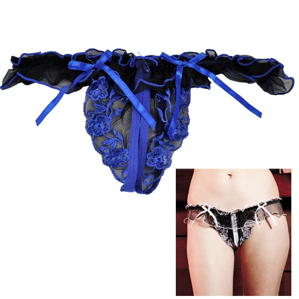 Women's Sexy Open Crotch Thongs G-string V-string Panty Knickers Lingerie Underwear