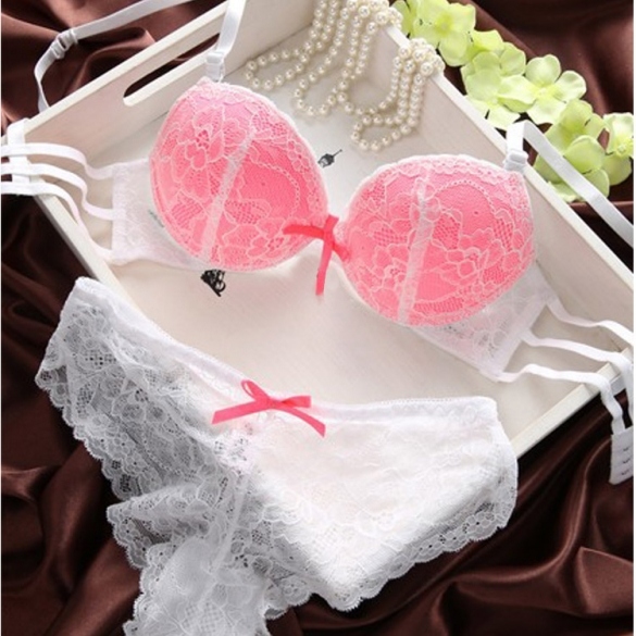 Sexy Women's Underwear Set Bra Push Up Brassiere And Lace Underpants 34/36