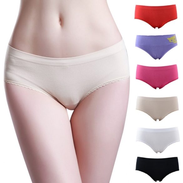 Hotsail Sexy Women's Modal Briefs Panties Lingerie Bikini Seamless Underwear 6 Colors