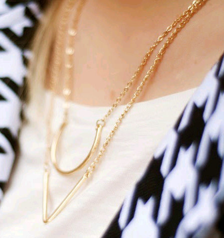 Fashion Simple Geometric Triangle Necklace