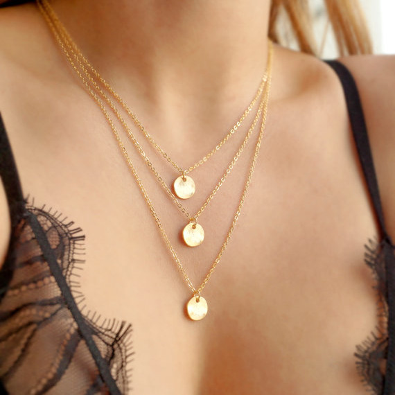 Multilayer Sequins Contracted Clavicle Necklace