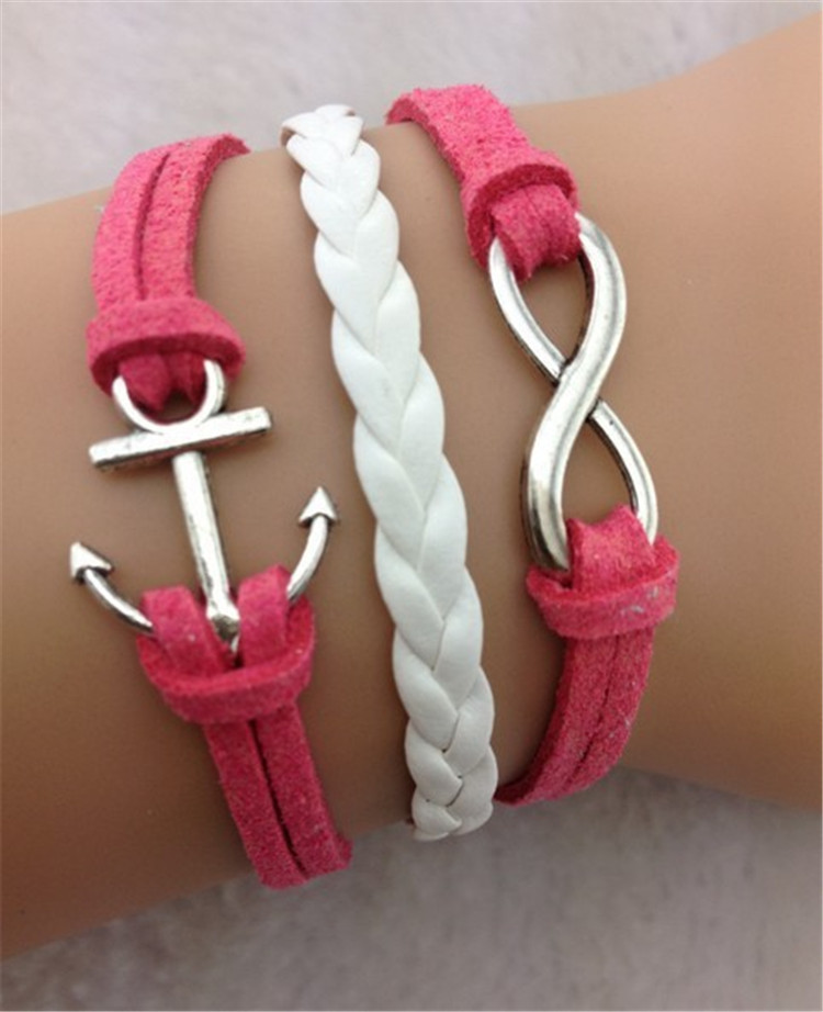 Beautiful Anchor Number Eight Multilayer Christmas Bracelet