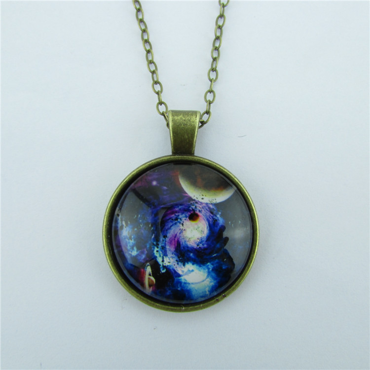 Mystical Planet Starry Sky Diamond Necklace