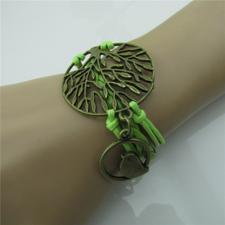 Tree Of Life Bird Handmade Bracelet