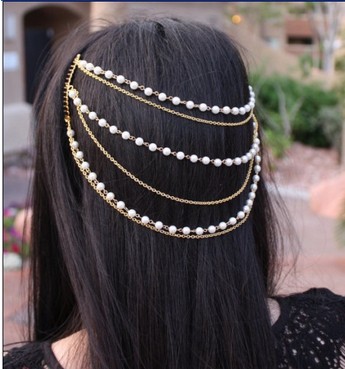 Beautiful Pearl Tassel Combs Hair Accessories On Luulla
