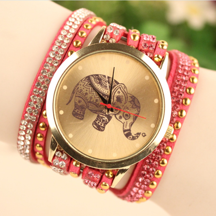Style Elephant Print Watch