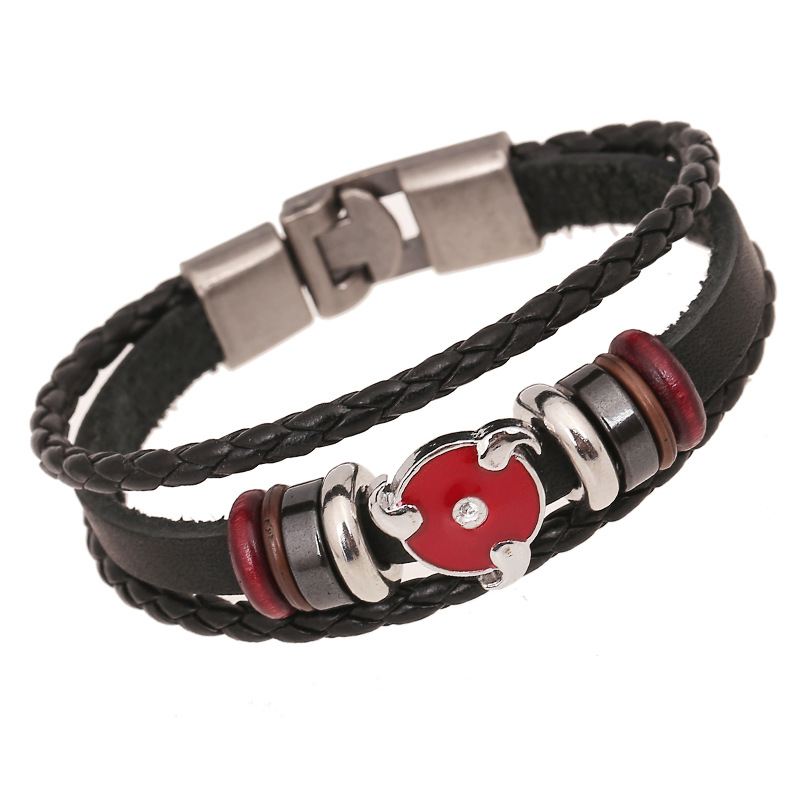 Anime Leather Students Bracelet