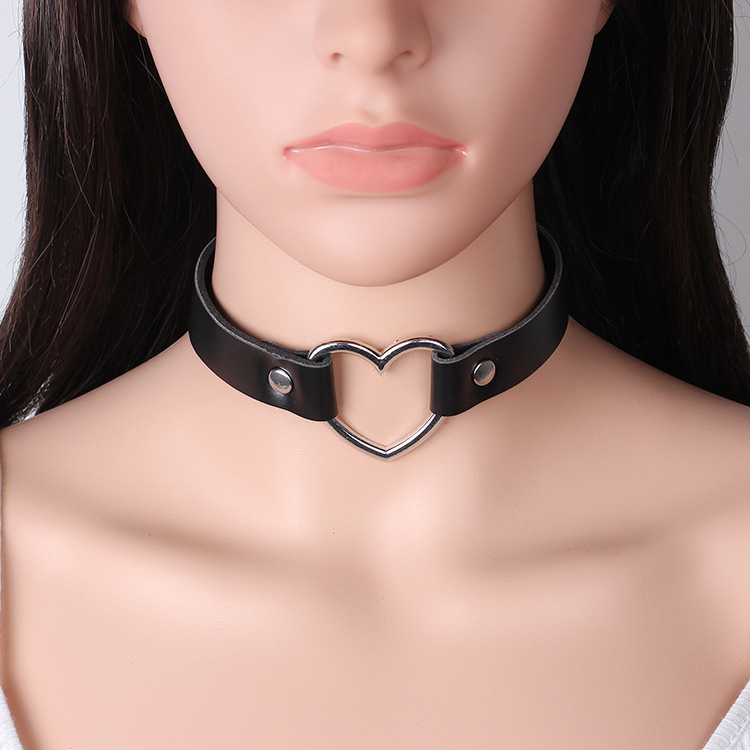 Choker Love Pu Leather Collar Gothic Necklace Necklace Collar