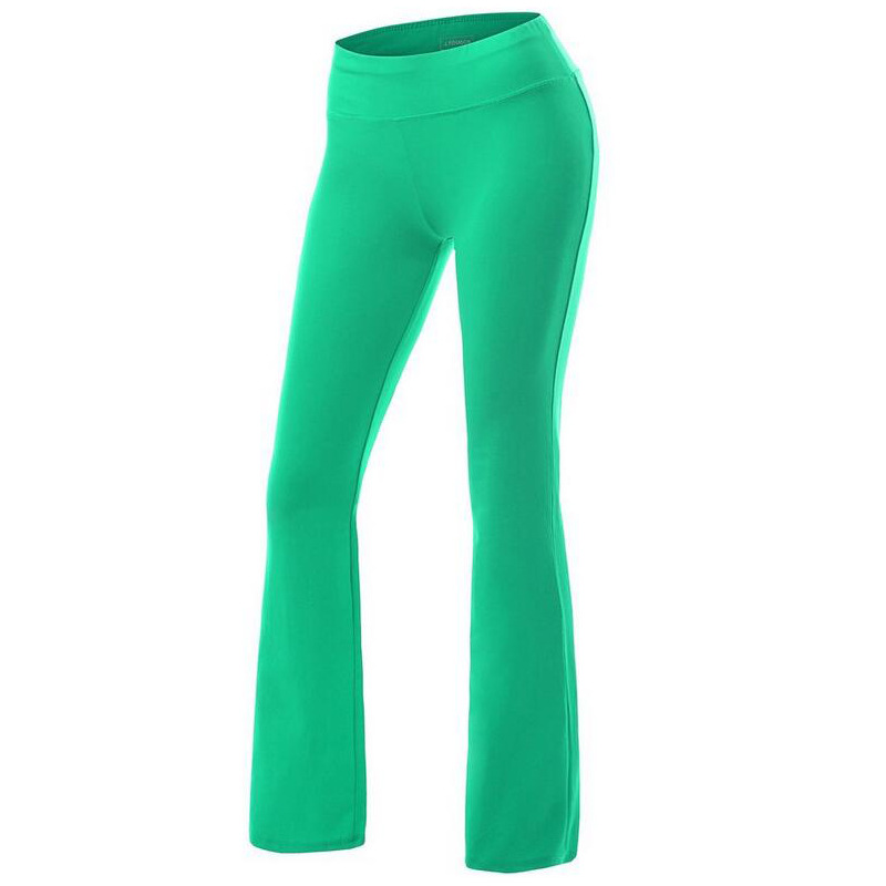 Casual Pure Color Wide Leg Sports Yoga Pants on Luulla