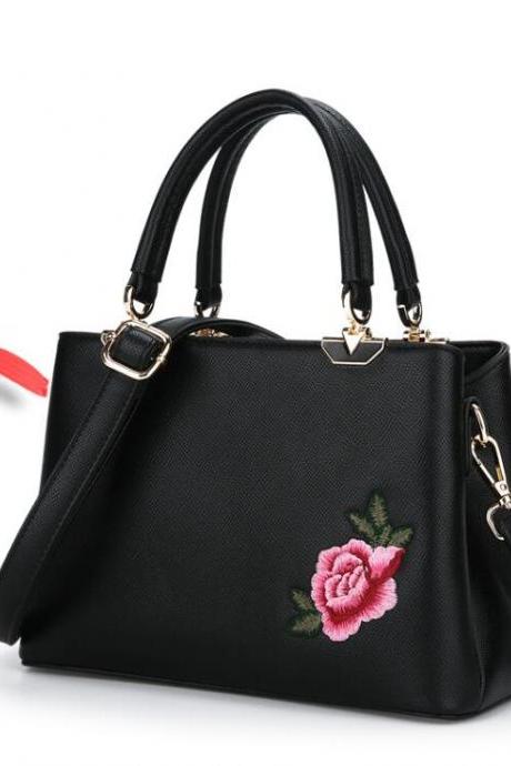 National Style Embroidery Women Satchel