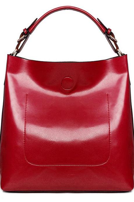 Chic Large Capacity Pure Color Women's Tote Bag