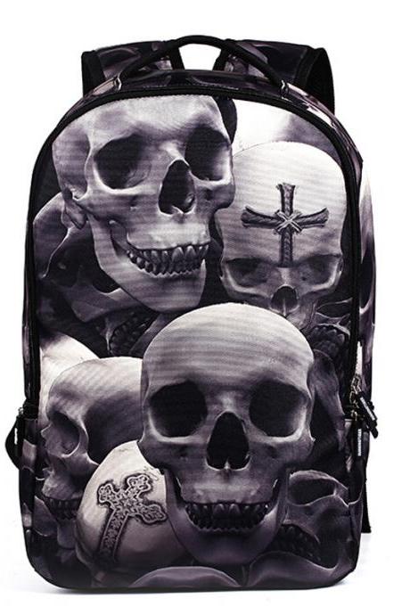 Halloween Style Skull Printing Backpack