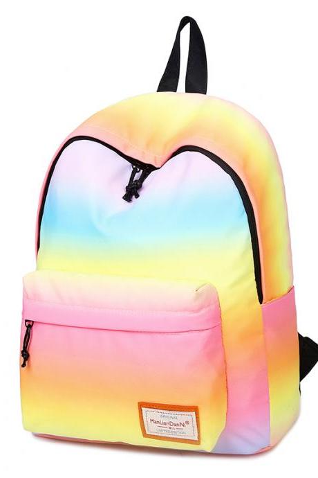 Trendy Gradient Colour Multi-purpose Unisex Backpack