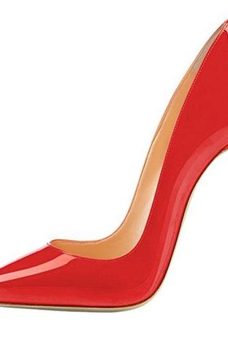 Candy Color Pointed Toe Low Cut Super High Stiletto Heel High Heels Party Shoes