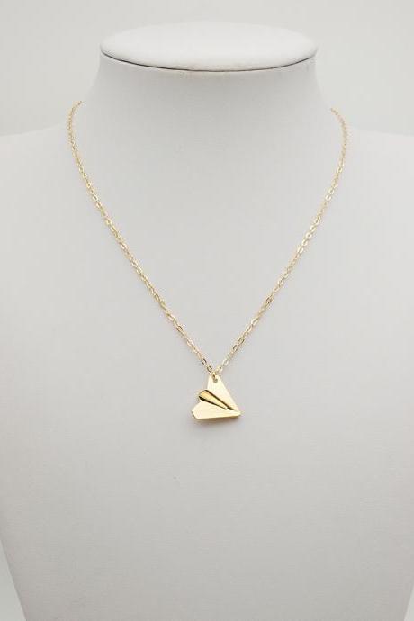 One Direction Paper Airplane Necklace