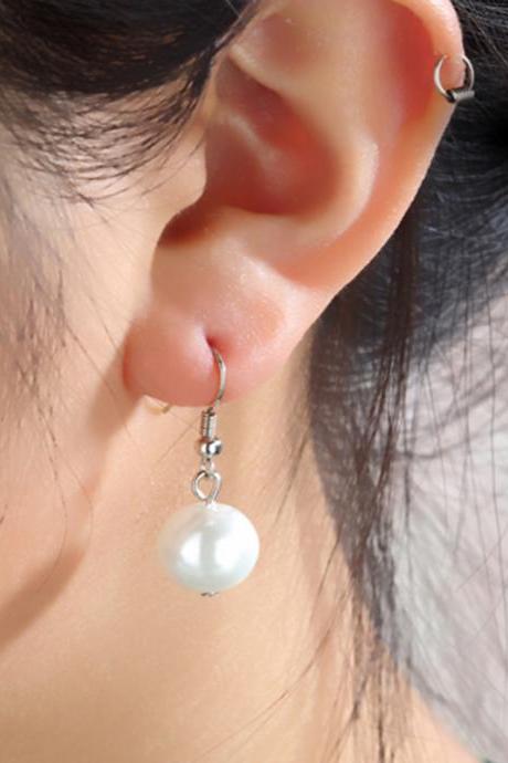 Retro Girls Fashion Sweet Pearl Earrings