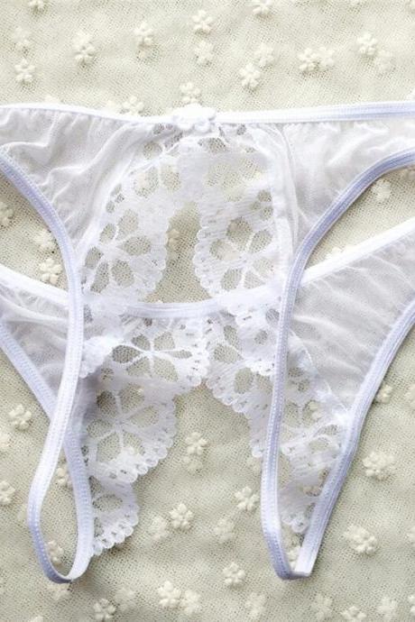 Sexy Lace Transparent Underwear Women Thongs And G Strings Hot Erotic Open Crotch Panties Intimates Bragas Sexy Lingerie