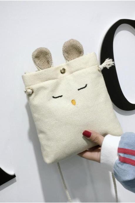 Soft Cute Rabbit Mini Handbag Mobile Phone Bag