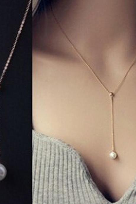 Shipping Collar Bone Adjustable Necklace Pearl Pendant Fashion Necklace Mother Of Pearl Shell Necklace-1