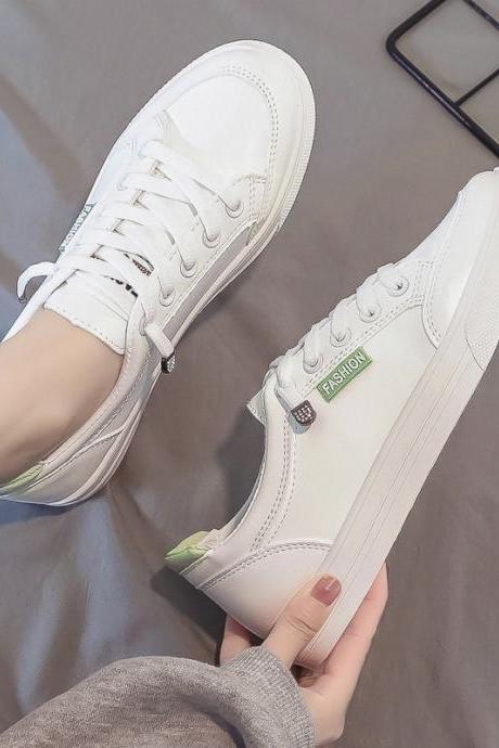 Versatile Women&amp;amp;amp;#039;s Shoes In Spring And Summer-white+green