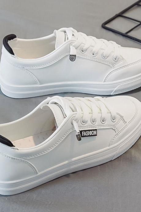 Versatile women's shoes in spring and summer-White+Black