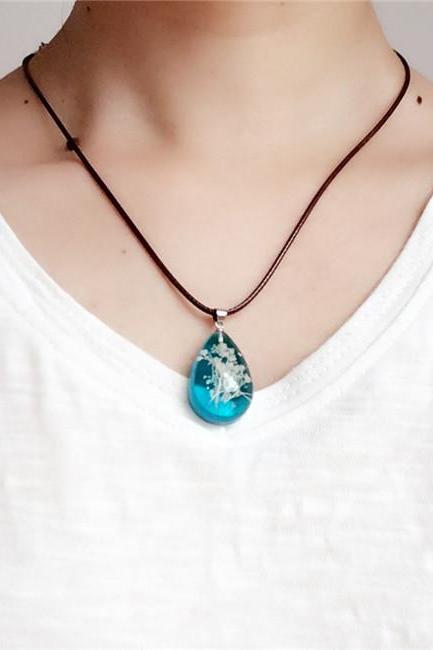 Luminous Necklace Sky Star Dried Flower Clavicle Chain