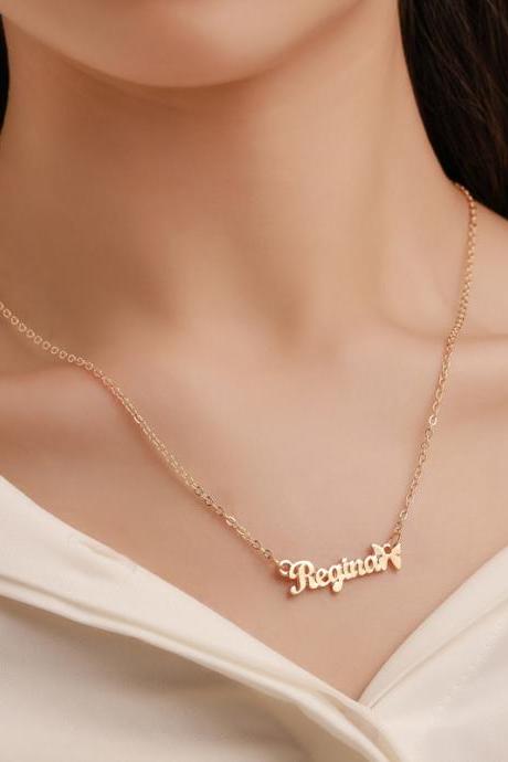 Simple letter necklace