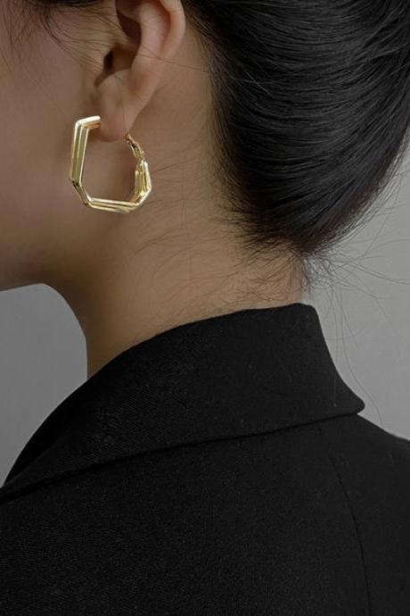 Simple Casual Irregular Geometric Earrings
