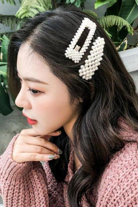 Ins Style Faux Pearl Hair Clip