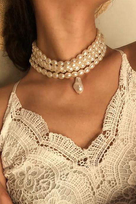 Original Multi-Layered Pearl Necklace
