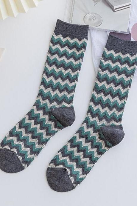 Style J Original Stylish 15 Colors Knitting Socks