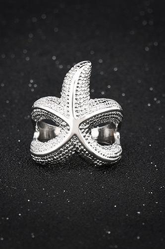 Fashion Big Starfish Ring