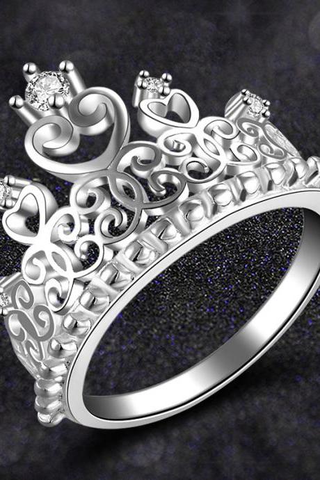 Temperament Princess Crown Ring