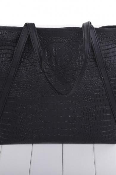 Fashion Women Synthetic Leather Handbag Ladies Shoulder Bag Tote Bag