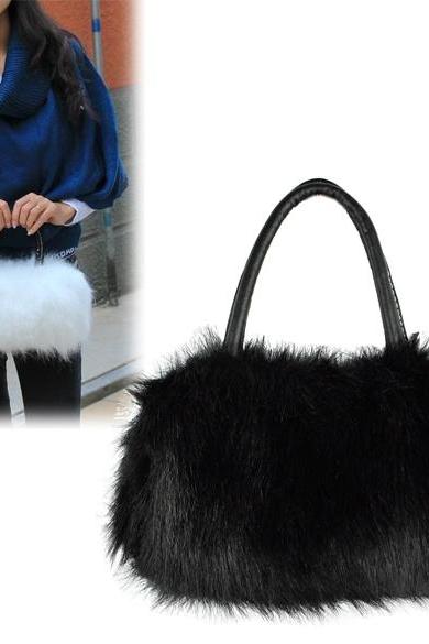 Winter Mini Lovely Fur Leather Handbag Shoulder Bag