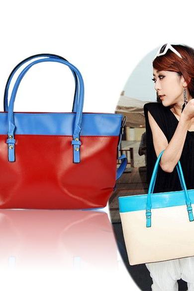 Women&amp;amp;#039;s Pu Leather Satchel Luggage Tote Bag Handbag