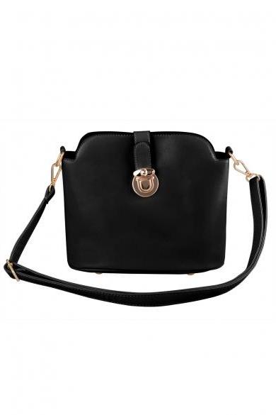 New Fashion Lady Women's Artificial Leather Bucket Bag Crossing Bag Hand Bag Shoulder Bag