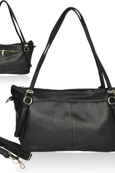 Women's PU Leather Retro Handbag Shoulder Bag Cross Body