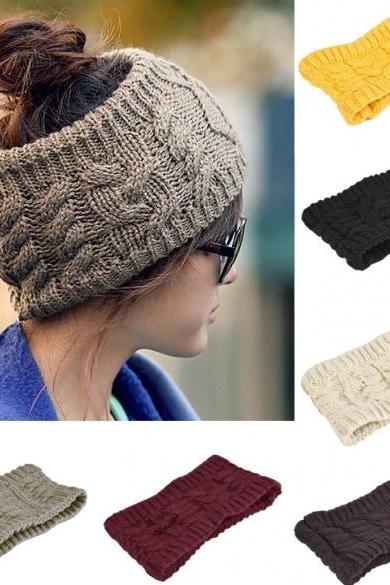 Solid Color Women's Winter Knitting Cap Fashion Empty Hat Winter 6 Colors