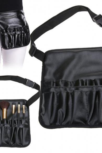 Black Professional Artist Essential Makeup Brush Belt Pocket Bag
