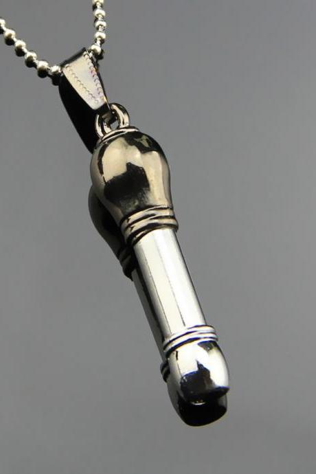 Personalized Fashion Titanium Steel Microphone Pendant Necklace