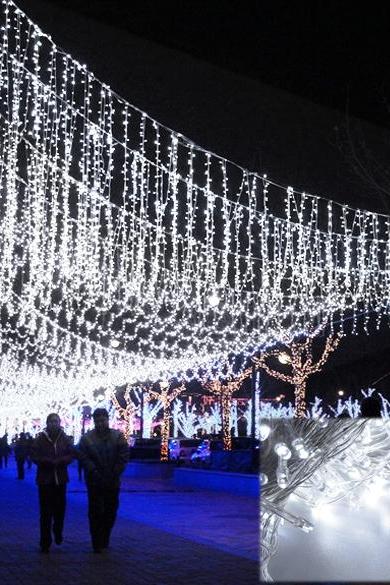 50m 300 Led White Decorative Wedding Fairy Christmas Party Twinkle String Lights Eu