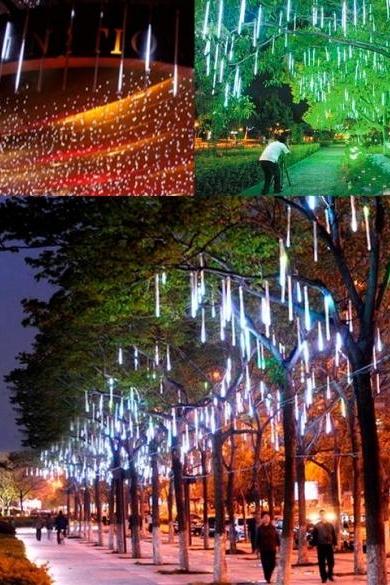 30cm Meteor Shower Rain Tubes Led Light For Festival Wedding Garden Decoration