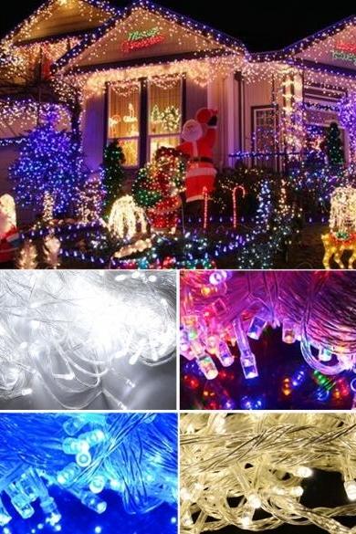 50m 250 Led Outdoor Light Christmas String Fairy Wedding Party String Lamp Light