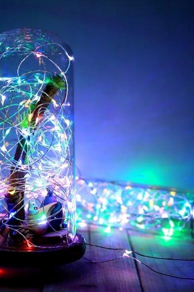 Homdox 10m 6v 100led Colorful Light String Light Party Festival Decor Light Eu/us/uk Plug Remote Control